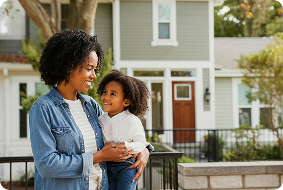 Luxury House with concrete driveway